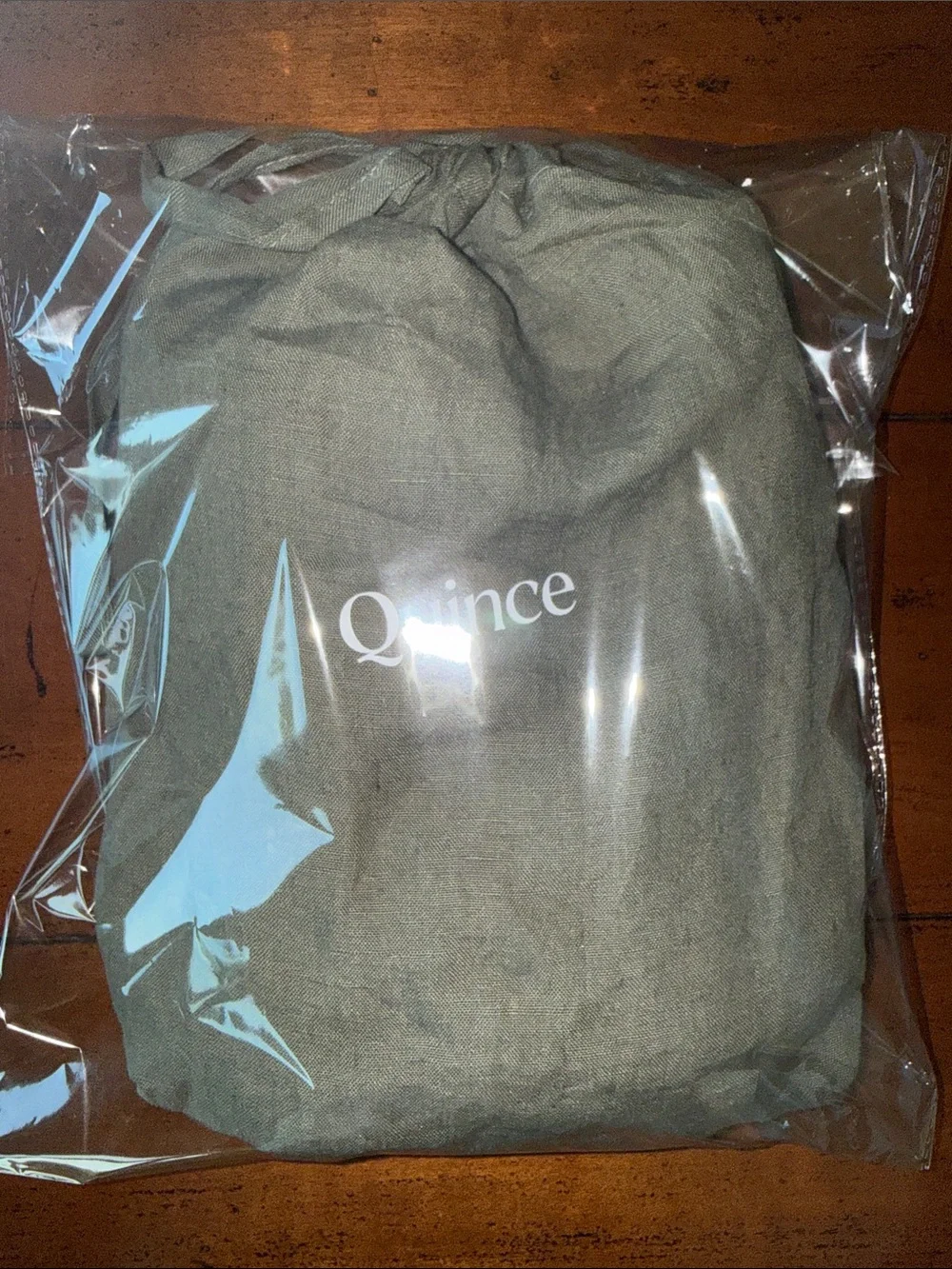 EUC Quince European Linen Pillowcases Dusty Olive Standard Set of 2